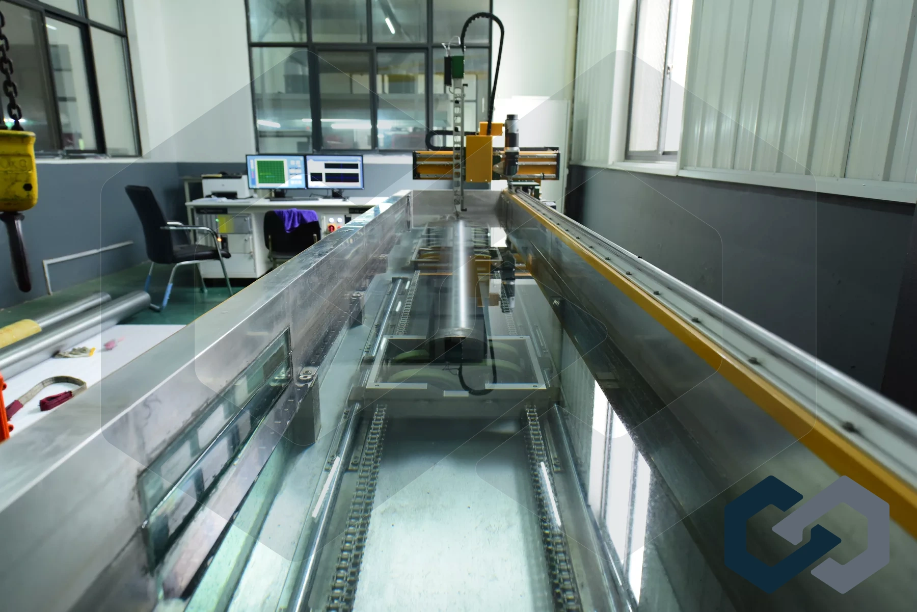 Water-immersion ultrasonic scanning